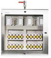 Example of SMD in a stainless steel cabinet