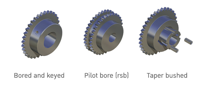 Different types of sprockets